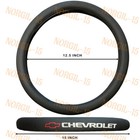 Faux Leather 15  Diameter Car Auto Steering Wheel Cover Chevrolet Chevy Red