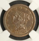 1850 Half Cent  Braided Hair  Rare Choice Xf Better Date 