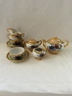 Vintage Japan Lusterware Child Children   s Tea Set  Hand Painted  15 Pc Service  
