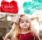 20 Pcs 8  Hair Bows Clips Boutique Grossgrain Large Hair Ribbon For Girls Teens