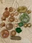 40 Piece Depression Glass - See Description photos