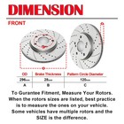 Front Rear Brake Discs Rotors And Ceramic Pads Kits For 2005-2010 Honda Odyssey