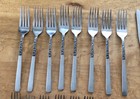 National Stainless Korea Floral Rose Service For 8  49 Pieces 16 Teaspoons Mcm