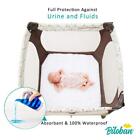 Biloban Pack N Play Waterproof Square Playard Crib Mattress Pad Cover 36  x 36  