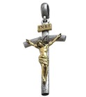 11g Long Jesus Christ Crucifixion Catholic Cross Pendant 925 Solid Sterling Silv