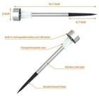 24 Pcs Outdoor Stainless Steel Led Solar Garden Path Lights Yard Lamp