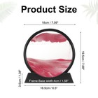 Moving Sand Art Liquid Motion  7  Sand Art Display  Pink black Frame 