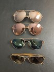 Lot Of 4 Panama Jack Aviator Sunglasses Gold Rose Pink Blue Black