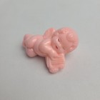 Vintage Pink Plastic Angel Cherub Baby Rattle Toy Mid Century Modern Mcm Kitschy