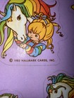 Vintage 1980s Sticker Lot     Hallmark Unicorn Rainbow Brite Style 4 Full Sheets