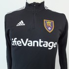 Real Salt Lake Men s Small Black Mls Soccer Adidas Primegreen Quarter Zip