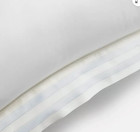 Ralph Lauren Whitlow Shelburne One Euro Sham  Cotton White  Blue Hyacinth