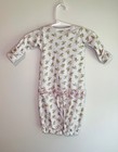 Magnolia Baby 5m White Pima Cotton Sleeper Gown With Deer Print