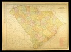 1911 South Carolina Railroad Map Original Atlas Map Seaboard Air Line Rr Dated