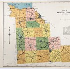 1941  Madison County New York Map Original  20x16  Oneida Canastota Morrisville