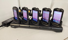    lot Of 5 Zebra Tc56 2d Android Scanners  cradle  new Cases   Handles        