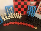 Vintage Chess   Checkers Set Whitman Western Publishing Co  1974 Read