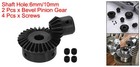 2pcs Tapered Bevel Gear Set  1 5 M 1 2  15t 30t  Bevel Gear 6 10mm Shaft Hole 