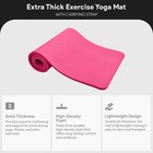 Balancefrom Gocloud 1  Extra Thick Exercise Yoga Mat With Carrying Strap  Pink