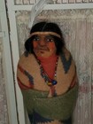 12  Early Mary Frances Woods Native American Indian Brave Doll Smoking 1910-1920