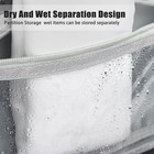 Compact Travel Toiletry Bag For Women   Men Waterproof Hanging Shower Organizer