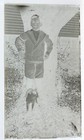 Antique Glass Plate Photo Negative - Sailor Boy With His Cat