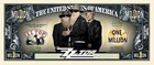     Pack Of 5 Rock Music Band Zz Top 1 Million Dollar Collectible Novelty Money    