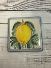 Fratantoni Vietri Italian Terra Cotta Wall Hanging Tile Trivet Fruit Italy Lemon