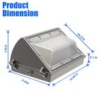 Led Wall Pack Light 150w With Dusk To Dawn Photocell For Parking Lot Alleyways