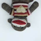 Sock Monkey Dan Dee Heart Sweater Plush Stuffed Animal Toy 