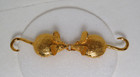 Vintage Mimi Di N Large Gold Tone Mouse   Mice 1972 Belt Buckle