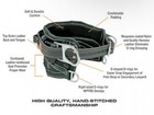 Bashlin Ez Rider Lineman Climbing Series 4 D-ring Belt 88ux4dcc Leather Size 23