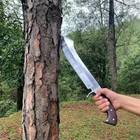 Short Sword Knife Dagger Carbon Steel Rosewood Handle For Camping