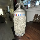 American Armed Forces Tribute Lidded Beer Stein Eagle Lid Pewter avon 1990