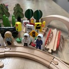 100 Pieces Of Wooden Thomas The Train And Brio Compatible Train Set Accessories