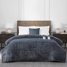 Brookstone Heated Chenille Knit Blanket