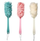 Long Handle Bath Brush Loofah Scrubber Exfoliating Body Sponge For Shower