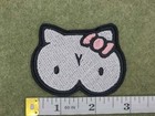 Hello Titty Embroiderrd Patch Iorn On Or Hook And Loop