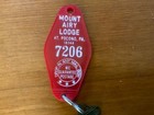 Vintage Hotel Key   Key Fob - Mount Airy Lodge Rare