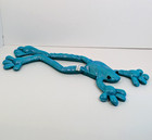 Rainbow Creatures Frog Long Legs Teal Green Sand Filled 16  Vintage Usa Rare