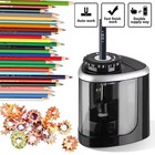 Automatic Electric Pencil Sharpener Helical Blade Fast Sharpen Home Office New