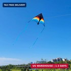 Large Rainbow Delta Kite For Kids   Adults single Line Beach Kite For Kids Ages