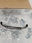 Lot Of  18  Rustic Pewter Cabinet Drawer Pulls And Screws Pre-owned 
