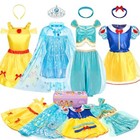 Kids Princess Dress Up Clothes For Little Girls   Pretend Play   Costume Set 