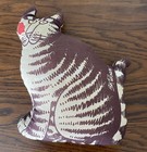 Vintage B Kliban Fat Cat Kiss Plush Lips Throw Pillow Stuffed Animal Rare 13x10