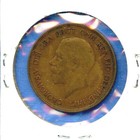 1936 English One Penny Great Britain King George V Bronze Cent  78 England  Uk
