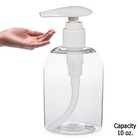 Empty Pump Bottle Liquid Dispenser Soap Lotion Refillable Plastic Jar 11oz Cream