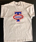 Gk Elite Tumble Tee  Adult Large Sslv Red Royal Graphic 100  Cotton Sz Al