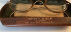 Antique Round Windsor Eyeglasses  Gold Filled Rims  Signed  Bifocals