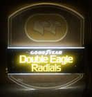 Vintage 1960s Goodyear Double Sided Lighted Tire Advertising Dealer Sign - Rare